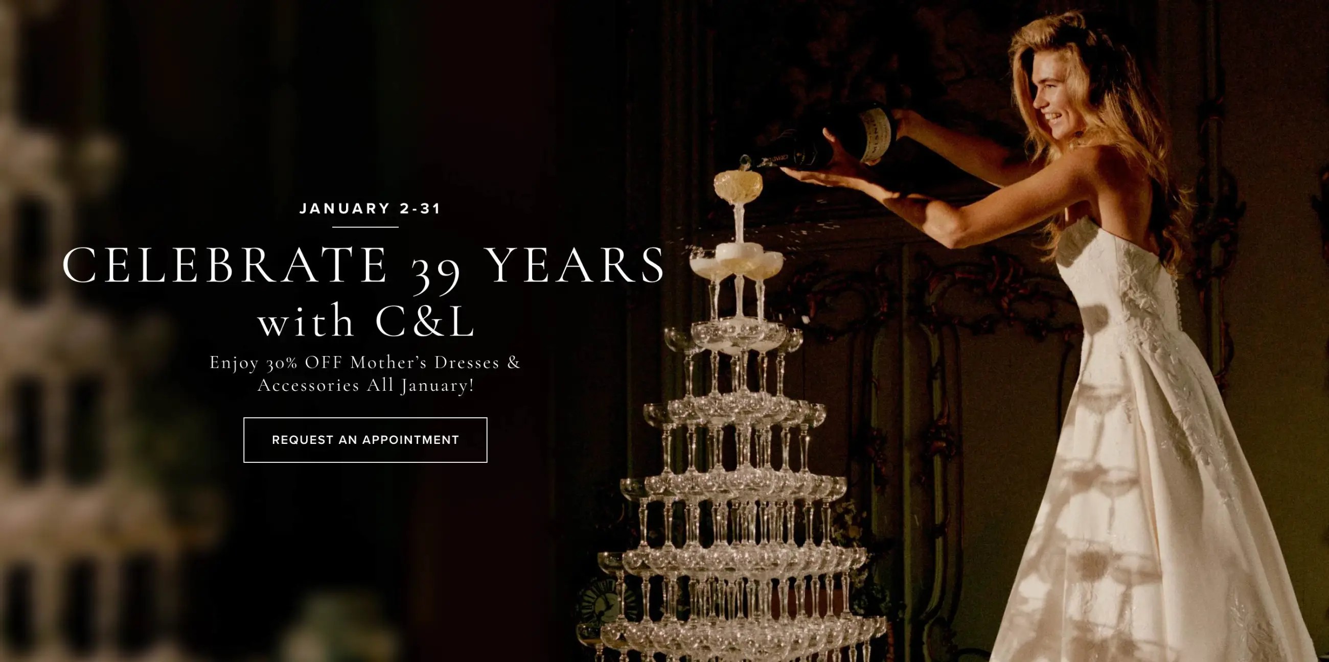 Champagne&Lace Turns 39 Desktop Banner